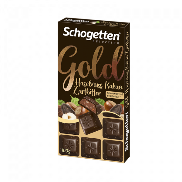 Gold Haselnuss Kakao Zartbitter 100g